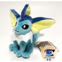 Authentic Pokemon Center Plush Pokemon fit Vaporeon 12cm 